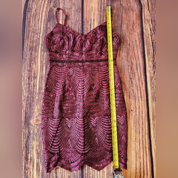 GUESS Size 4 Gianni Embroidered Mesh I set Dress Whimsygoth Witchy Vampcore Goth - Picture 9 of 11